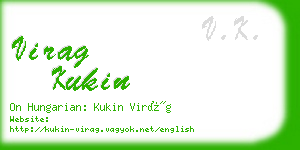 virag kukin business card